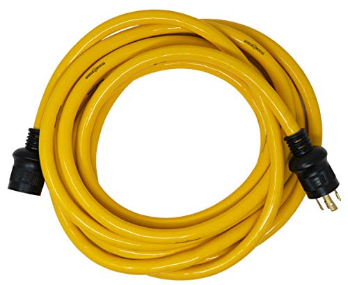 Hot Deals Yellow Jacket 1381 10/4 Heavy-Duty STW 20-Amp/250-Volt L14-30 Generator Power Cord, 25-Feet