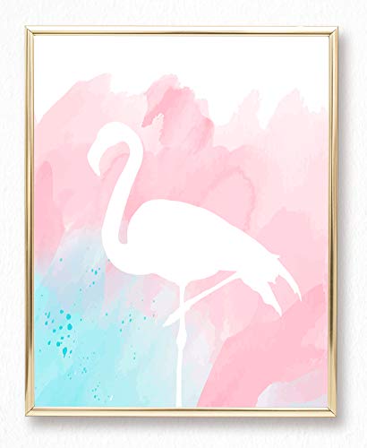 Brooke & Vine Flamingo Pineapple Teen Girl Room Wall Decor Art Prints (Unframed 8 X 10) Inspirational Wall Art, Motivational Quotes Posters For Kids, Tween Women Office Bedroom, Dorm, Cubicle, Desk - Pineapple, Flamingo #TOP3