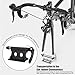 Truck Bed Bike Rack for Truck Bed, Bike Mount Aluminum Alloy Quick Release Bicycle Block Front Fork Fixed Clip Truck Bike Mount for Truck Bed Trailer Van(Black)