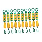 Perfeclan 10x Angeln Barrel Wirbel Snap Wirbel Edelstahl Professionelle Leichte Hohe Festigkeit Angelgerät Snap Stecker, L