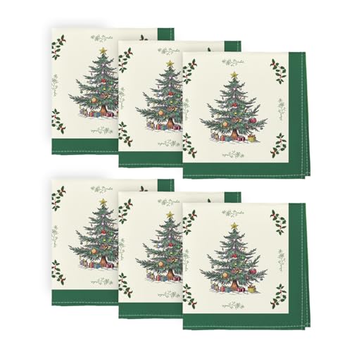 Servilletas de Tela Horaldaily 18x18 Pulgadas Verde Set 6 miniatura 1