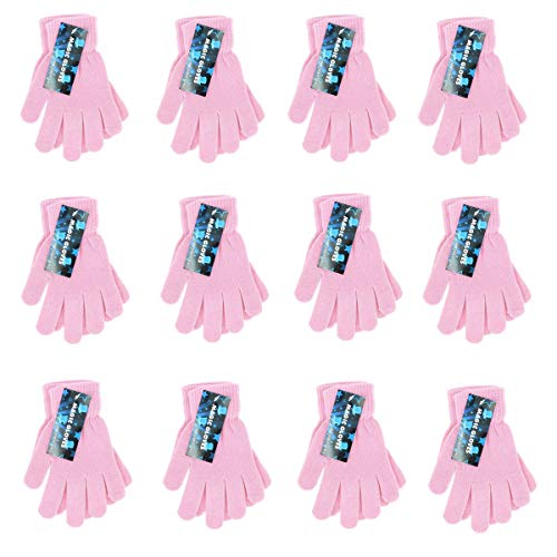 FOMANN Children Warm Magic Gloves Teens Winter Gloves Boys Girls Knit Gloves(7 to 16 years old)