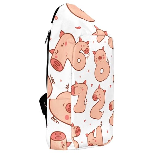 Bolsa cruzada de cerdo multicolor ideal para rutas de senderismo y viajes cortos 4