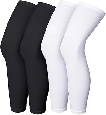 Luwint Leg Sleeves for Kids and Adults, Leg Compression Sleeves UV Protection for Football, Basketball, Soccer, Volleyball, Sports Accessories, 2 Pairs