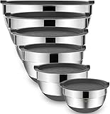 schüssel ikea 🎁[LARGER BOWL SIZES]: Our stainless bowls deeeper than standard bowl sets, allow for larger servings . This set contains sizes1.5, 2.0, 2.5, 3.5, 7 quarts, that gives you much more flexibility, and less mess, satisfy your demands for mixing large batters, tossing salads, washing vegetable, marinating and storing, etc.