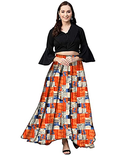 Satin Long Skirt Set 