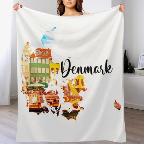 Couverture peluche Danemark esthétique le cadeau de naissance idéal