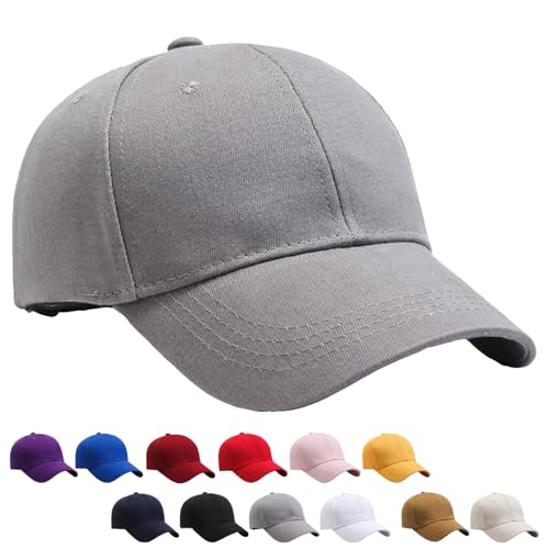 YOUYIKE Gorra de Béisbol Ajustable Unisex, 100% Cotton, Gorras de Béisbol Hombre para Lockup Adj Gorra con Visera y Cierre Ajustable, para Casuales Running Beisbols Tenis Golf