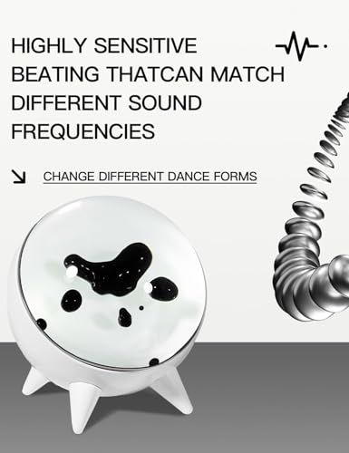 Ferrofluid Musik-Rhythmus-Licht, magnetischer flüssiger Lautsprecher, Visualizer, Sound-reaktives Ferrofluid-Display für Schreibtisch, Party, Heimdekoration