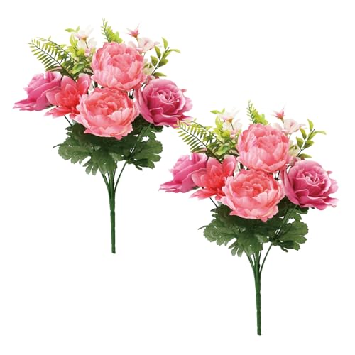 ポピー名古屋 造花 仏壇用 仏花 仏壇 仏壇花 大きい 約40cm お盆 盆花 彼岸 お墓参り 供養 1対2束入り C25-102