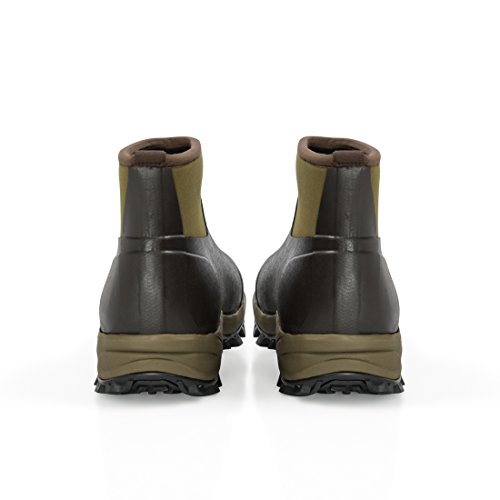 Image of LTC LINENS Harbormill East Rock Men's Rubber Boots, Black /Tan, Size 8 /7.5 inch