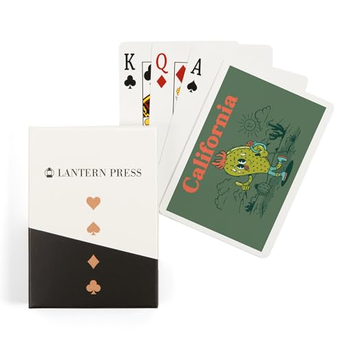 Lantern Press Naipes Póker Vintage Mascot California
