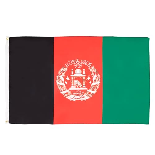 AZ FLAG - Flagge Afghanistan - 150x90 cm - Afghanische Fahne 100% Polyester mit Messing-Ösen - 110g