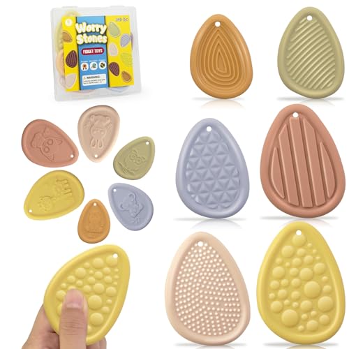 5% Off 6-Pack Fidget Stones for Anxiety Relief - Image 2