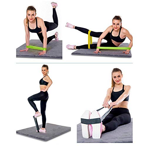 Image of BHAVYATA Mini Loop Resistance Bands for Men and Women, Natural Latex Resistance & Stretch Band for Training, Yoga, Pack of 5 Pcs Different Resistance Levels Elastic 5 Band