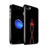 Muster: X-Wing Inspiriert Stuff4 Glanz Snap-On Hülle/Case für Apple iPhone 7 / X-Wing Inspiriert Muster/Minimalistische Filmkunst Kollektion