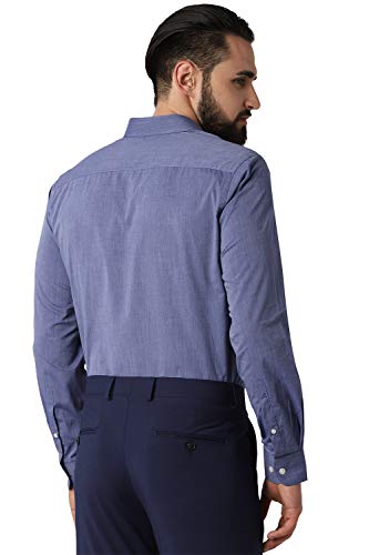 Image of Peter England Men's Printed Slim Fit Formal Shirt