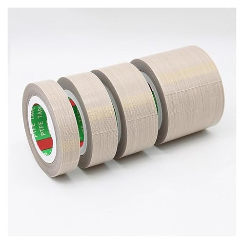 Cinta adhesiva PTFE, cinta de teflón de 0,18 mm de grosor para selladores al vacío y aplicaciones eléctricas, 10 metros de longitud