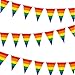 Produktbild Whaline 30Fuß Wimpel Bunting Banner, Regenbogen Flagge, BannerWimpel Banner Girlande für Geburtstag, Hochzeit, Haus, Baby Shower Party Dekoration