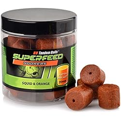 Cebo Carpa Tandem Baits SuperFeed Hook Fatty Pellet Squid & Orange Carp Pellets | Carpas Pesca sin Esfuerzo | Cebo para Pesca de Peces Grandes | Accesorios de Carpas para Profesionales 20 mm 150 g