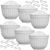 Sie k？nnen einen Befehlshaken oder Saugn？pfe oder 2 N？gel verwenden, um Pflanzen an die Wand oder das Fensterglas zu h？ngen (enth？lt nicht). Wenn Sie eine sonnige Wand haben, ist dieser kleine vertikale Wandbeh？lter perfekt für Ihren vertikalen DIY-Wandgarten. EASY CARE und KüCHENKR？UTERPFLANZER: Das innere Entw？sserungsnetz der Gemüsegartent？pfe ist abnehmbar, sodass Sie die Pflanzen leicht wechseln oder bewegen k？nnen.