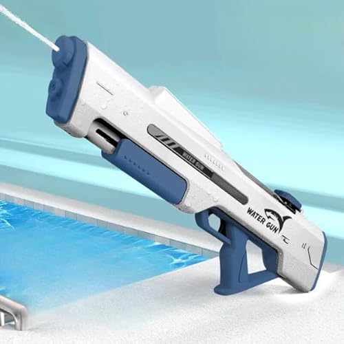 Brinquedo Arma d'água Elétrico Criança 1000ml Alta Pressão (BRANCO)