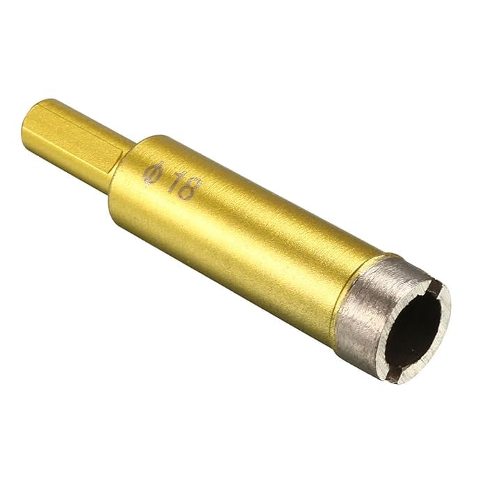 Diamond Core Drill Bit, 18mm Dia Round Shank, Tiles Stones Marble Concrete Dry/Wet Hole Saws - (Applications: for M10 Angle Grinder), 1-Piece (B0D8Q5MNBY) Amazon Price History, Amazon Price Tracker
