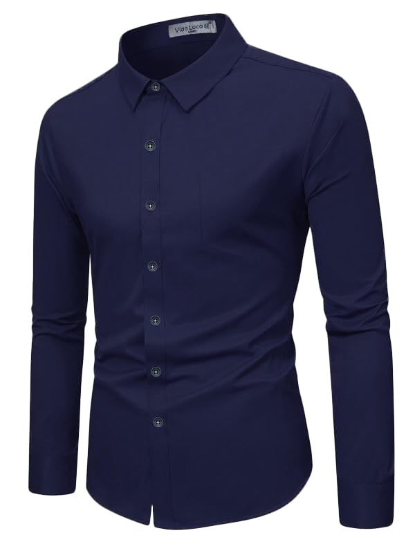 Image of Vida Loca Full Sleeve Spread Collar Cotton Blend Casual, Festival Stylish Slim fit Shirt for Men and Boys.