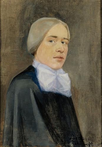 Tableau Impressions d'art Mural Beda Stjernschantz poster vintage autoportrait déco 60x90cm