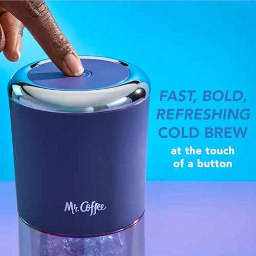 Image of Mr. Coffee Express Cold Brew Coffee Maker, 10-Minute Cold Brew Coffee Machine, Indigo