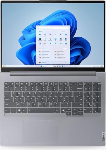 Image of Lenovo ThinkBook 16 Gen 7 Laptop with AMD Ryzen 7 7735HS Processor, 16 inch Touchscreen, IPS, Anti-Glare Display, 16GB RAM, 512GB SSD, FP Reader, 1080P FHD Cam, Backlit KYB, and Win 11 Pro