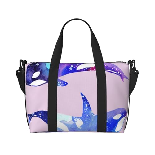 Sac de plage motif orque cadeau original femme pour vacances estivales
