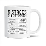 Keramik Kaffeetasse 6 Phasen Der Fehlersuche In Der Programmierung Mit Griff Becher Keramik Personalisiert Becher Für Freundin Zuhause Mokka