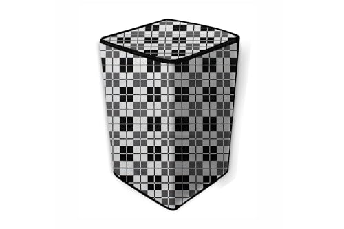 Image of Stylista Top Load Fully Automatic Washing Machine Cover Compatible for IFB 8 kg, 8.5 kg, 9 kg & 9.5 kg, Checkered Pattern Black