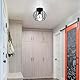 Comely Deckenleuchte Vintage, Industrial Kronleuchter Schwarz Metall in Käfigform, Retro Deckenlampe E27 Hängelampe Lampenschirm für Schlafzimmer, Wohnzimmer, Eingang, Balkon, Flur