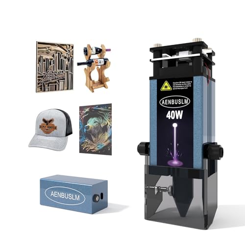 AENBUSLM 40W Laser Module with Air Assit for Laser Cutter & Laser Engraver Machine 5.5W Output Power Built in FAC Ultra-Fine Compressed Spot CNC Carving DIY Laser Master - Class 4
