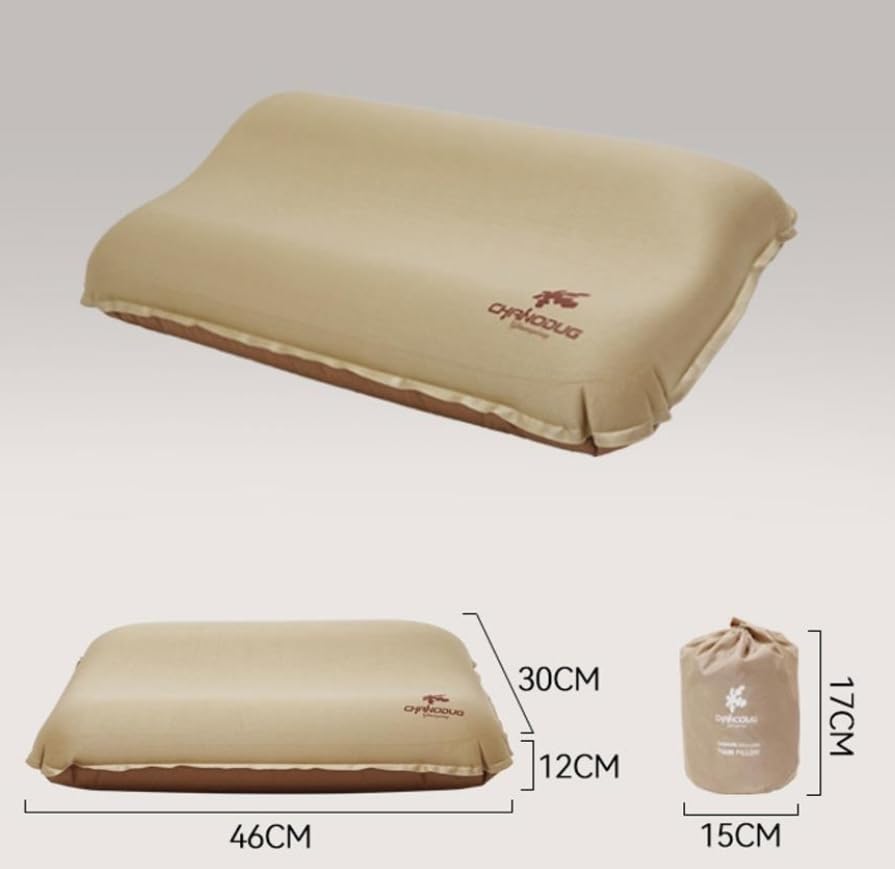 Luminexia Ultraléger Oreiller Gonflable de Camping,Oreiller de Plage,Compressibles Compacts Ergonomiques Coussin de Voyage,pour Randonnee,Extérieur,Bureau,Avion,Voiture,Bureau