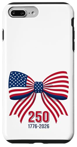 250th Anniversary Bow 1776-2026 4th Of July Party �X�}�z�P�[�X iPhone 7 Plus/8 Plus �p