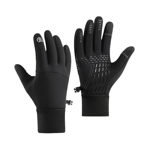 Livwellia Winter Cycling Gloves Windproof Fleece Motorcycle Waterproof Touchscreen Warm Thick Driving Skiing-5-Xl