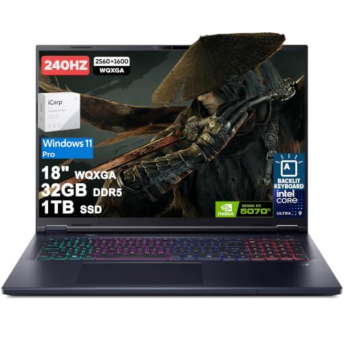 Acer Predator Helios Neo 18 AI Gaming Laptop 18" WQXGA IPS 240Hz Intel 24-core Ultra 9 275HX 32GB DDR5 1TB...