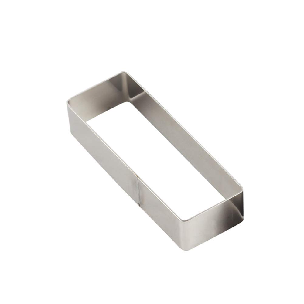 1Pc Stainless Steel Cookie Cutter Rectangle Shapes,Pineapple Cake Cutter Mold Rectangle Shape Mini -S:120 * 40 * 25mm