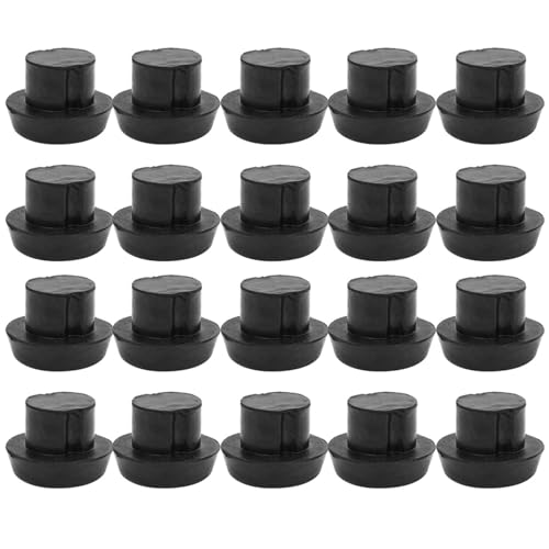 20 Pcs Billiard Rubber Plug Pad - Bottom Cover for Sticks, Ble and Sturdy Billiard Accessories