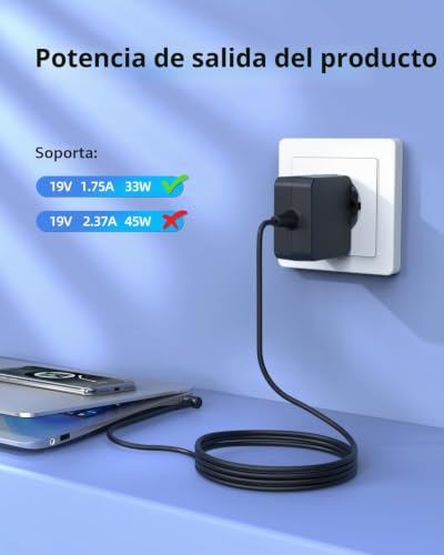 Cargador ASUS 33W soluciona batería sin carga en EXA1206EH 6
