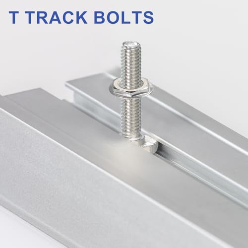 Image of PATIKIL M6 x 25 mm Thread T-Slot Bolts, 20 Pcs Drop-in Bolt Hammer Head T-Bolt Standard 8 mm Sliding Screw Stud for 30 Series Aluminum Extrusion Profile, Silver