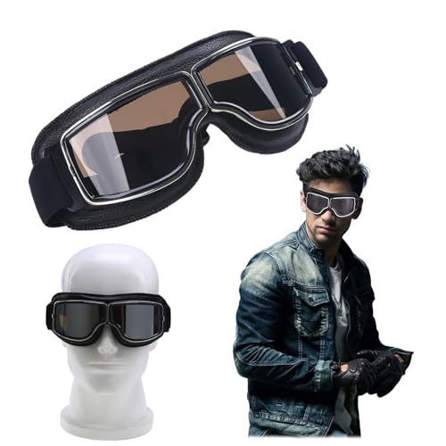 Occhiali da moto con lenti protettive