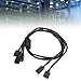 Ruiqas ARGB rozdzielacz ARGB rozdzielacz 3-pinowy 5 V 1 do 3 rozdzielacz wentylatorowy PC 3 bolce do pasków LED RGB wentylatorów (ARGB 1 do 3)