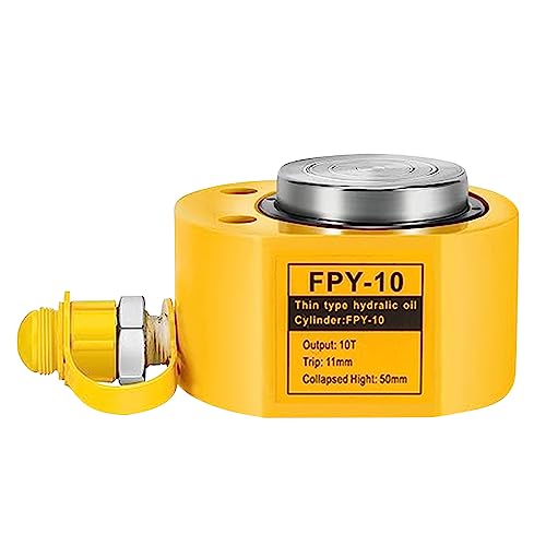 Image of 10T 11mm /0.43 inch Stroke Hydraulic Cylinder Jack - Mini Hydraulic Ram Jack - Porta Power Retract - Automatically Split - Single Acting Lifting Cylinders for Machinery, Ship Bridge Construction