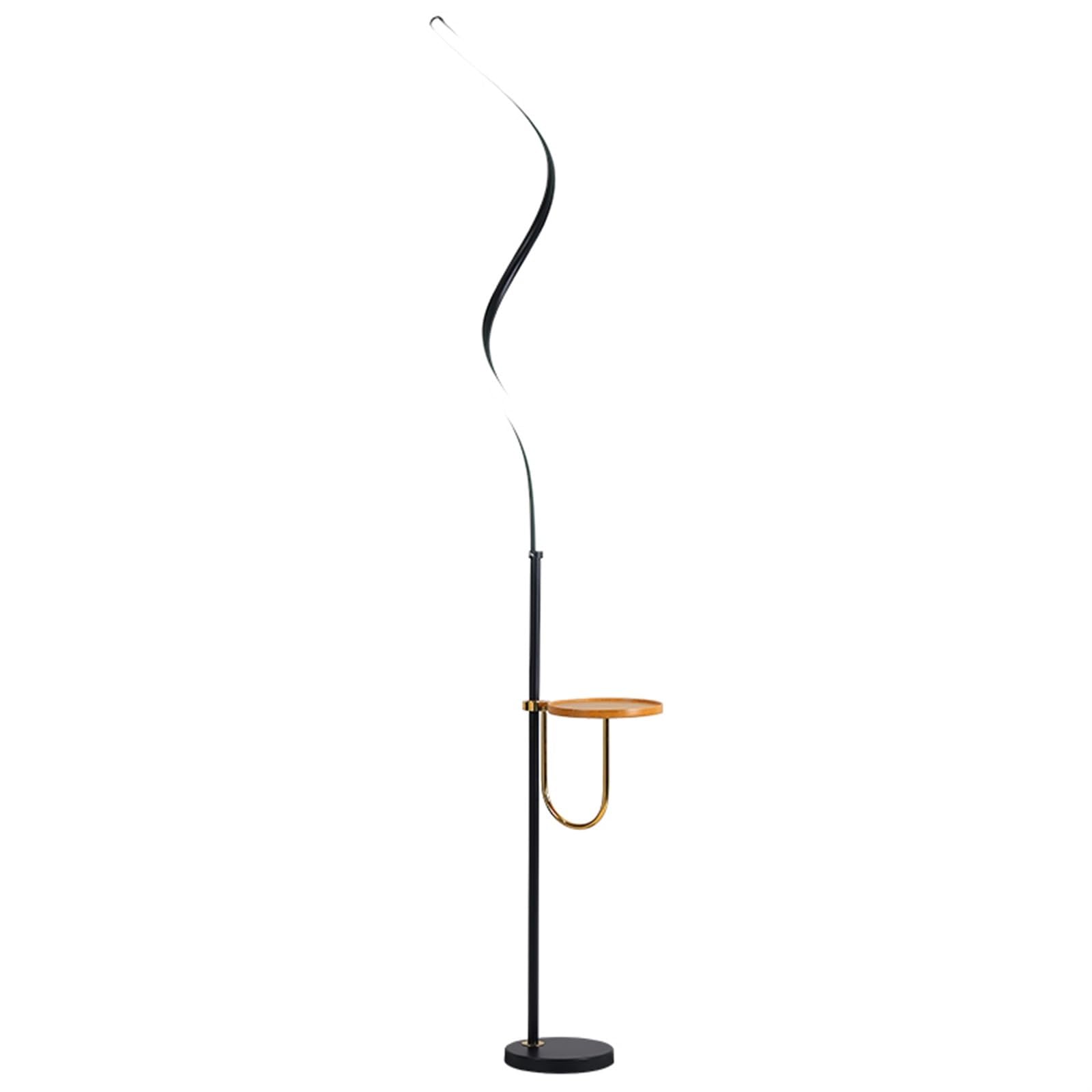 Z4T8M2K6G5 Tall Standing Lamp Modern Elegant with Tray Floor Lamp, Tall Standing with Marble Base, Adjustable Brightness for Bedroom