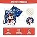 Artoid Mode Blue Snowman Let It Snow Winter Table Runner, Seasonal Christmas Kitchen Dining Table Decoration for Home Party Decor 13x90 Inch