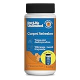 Pet Life Unlimited Carpet Deodorizer Powder, 16 oz, Strong Pet Odor Eliminator & Carpet Freshener, Plant-Based Wild Sage & Neroli Scent, Pet Safe (Pack of 1)